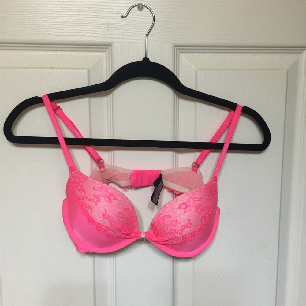 Victoria's Secret Hot Pink Push Up Bra